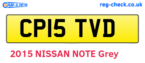 CP15TVD are the vehicle registration plates.