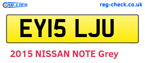 EY15LJU are the vehicle registration plates.