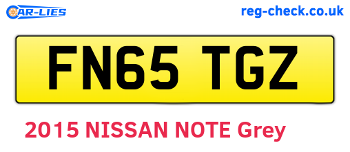 FN65TGZ are the vehicle registration plates.