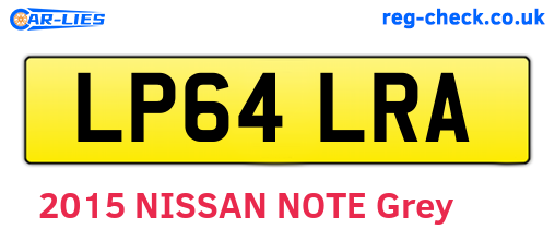 LP64LRA are the vehicle registration plates.
