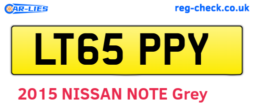 LT65PPY are the vehicle registration plates.