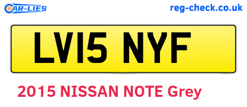 LV15NYF are the vehicle registration plates.