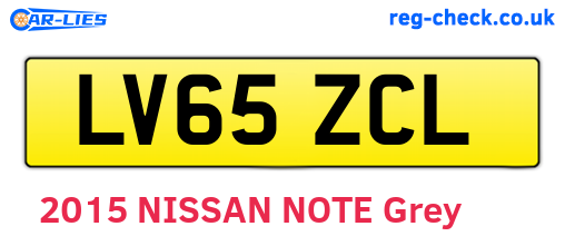 LV65ZCL are the vehicle registration plates.