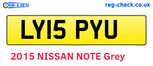 LY15PYU are the vehicle registration plates.