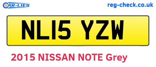 NL15YZW are the vehicle registration plates.