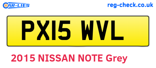 PX15WVL are the vehicle registration plates.