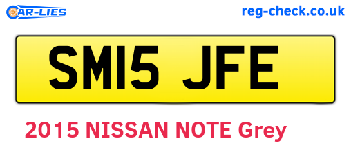 SM15JFE are the vehicle registration plates.