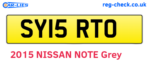 SY15RTO are the vehicle registration plates.