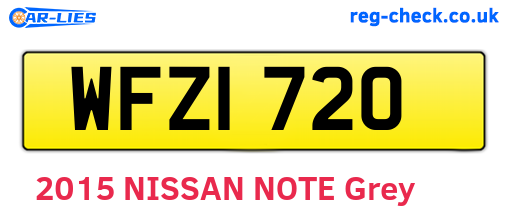 WFZ1720 are the vehicle registration plates.
