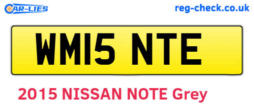 WM15NTE are the vehicle registration plates.