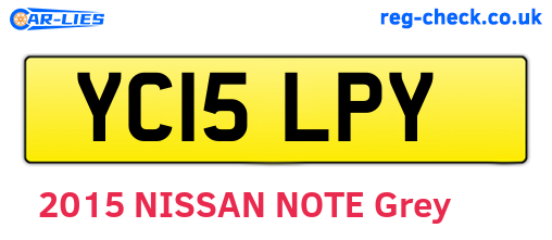 YC15LPY are the vehicle registration plates.