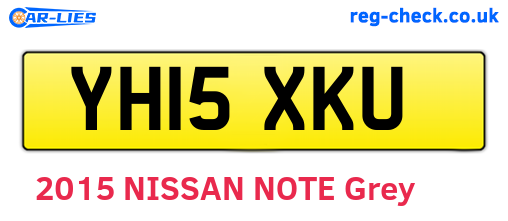 YH15XKU are the vehicle registration plates.