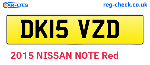DK15VZD are the vehicle registration plates.
