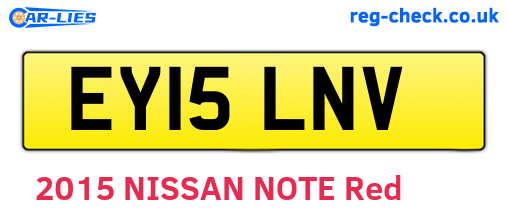 EY15LNV are the vehicle registration plates.