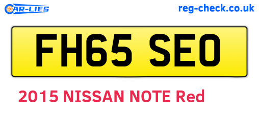 FH65SEO are the vehicle registration plates.