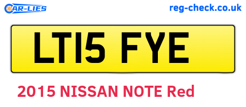 LT15FYE are the vehicle registration plates.
