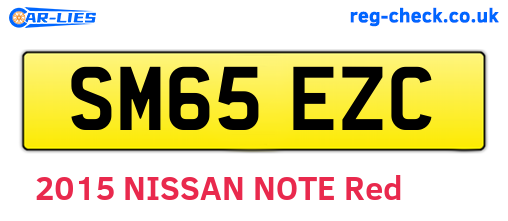 SM65EZC are the vehicle registration plates.