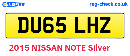 DU65LHZ are the vehicle registration plates.
