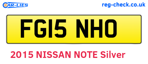 FG15NHO are the vehicle registration plates.