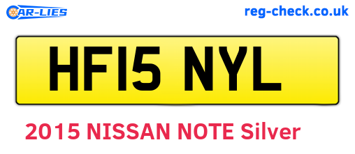 HF15NYL are the vehicle registration plates.