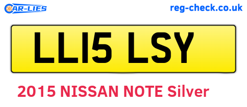 LL15LSY are the vehicle registration plates.