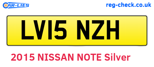 LV15NZH are the vehicle registration plates.