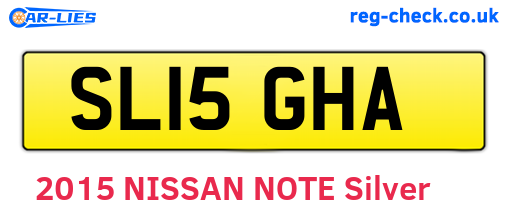 SL15GHA are the vehicle registration plates.