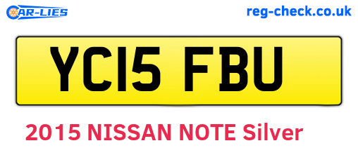 YC15FBU are the vehicle registration plates.