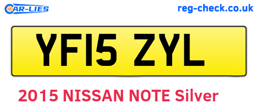 YF15ZYL are the vehicle registration plates.