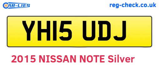 YH15UDJ are the vehicle registration plates.