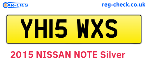 YH15WXS are the vehicle registration plates.