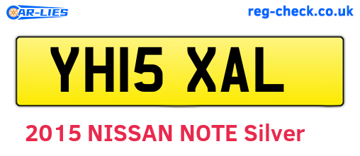 YH15XAL are the vehicle registration plates.