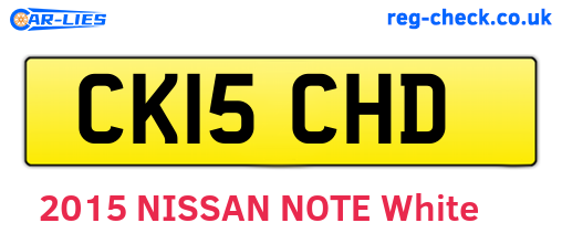 CK15CHD are the vehicle registration plates.