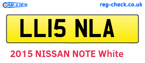 LL15NLA are the vehicle registration plates.