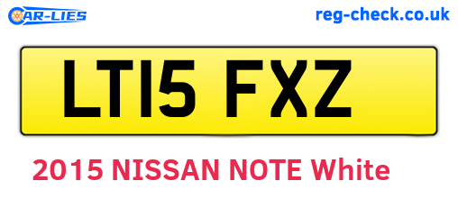 LT15FXZ are the vehicle registration plates.
