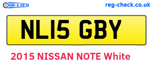 NL15GBY are the vehicle registration plates.