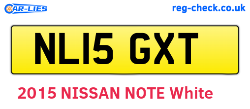 NL15GXT are the vehicle registration plates.