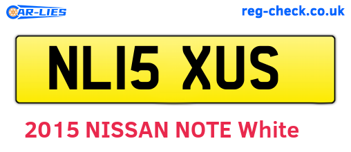 NL15XUS are the vehicle registration plates.