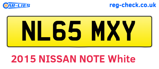NL65MXY are the vehicle registration plates.