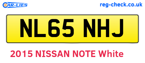 NL65NHJ are the vehicle registration plates.