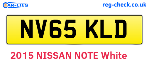 NV65KLD are the vehicle registration plates.