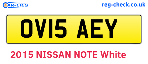 OV15AEY are the vehicle registration plates.