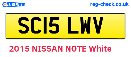 SC15LWV are the vehicle registration plates.
