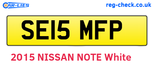 SE15MFP are the vehicle registration plates.