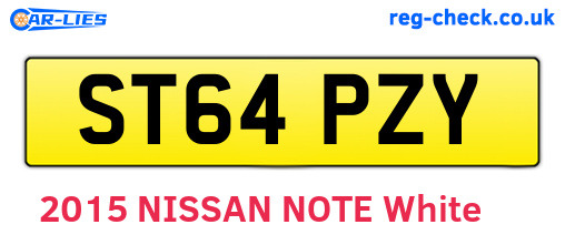 ST64PZY are the vehicle registration plates.