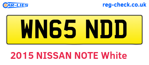 WN65NDD are the vehicle registration plates.