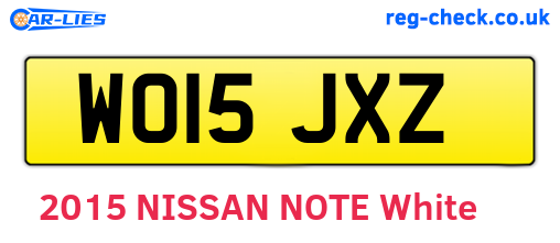 WO15JXZ are the vehicle registration plates.