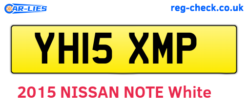 YH15XMP are the vehicle registration plates.