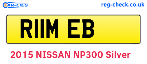 R11MEB are the vehicle registration plates.
