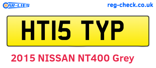 HT15TYP are the vehicle registration plates.